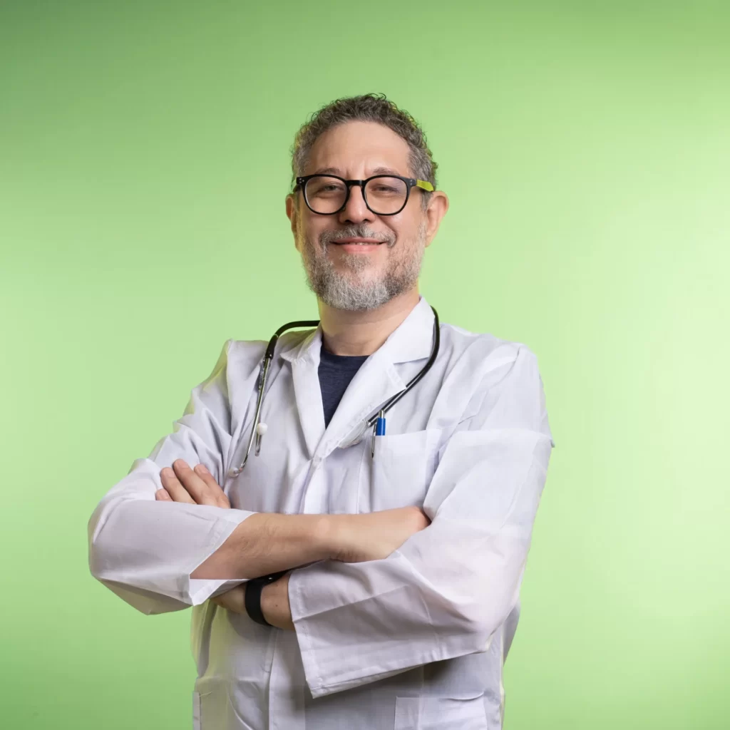 Licensed healthcare provider in a medical office